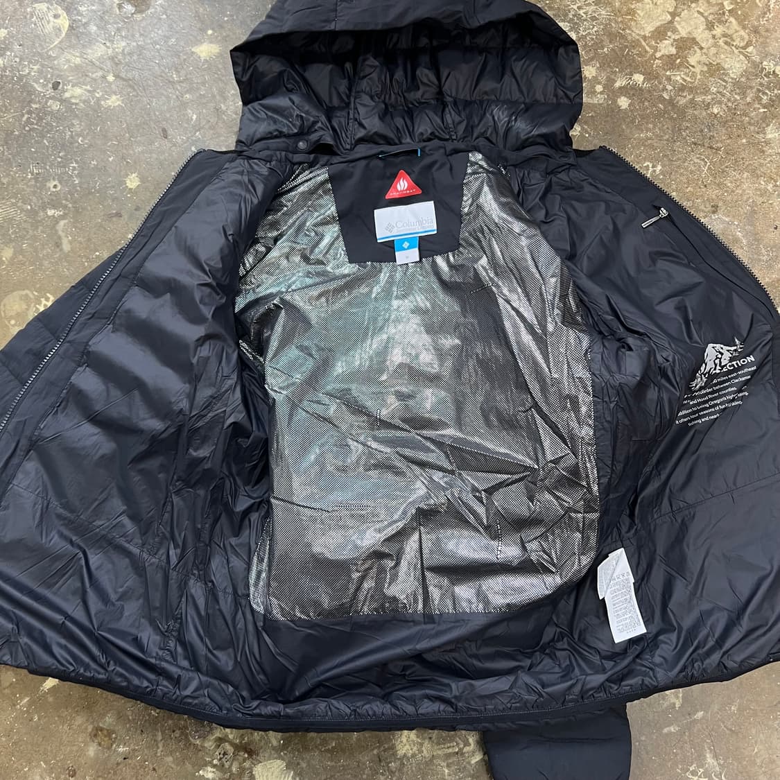 95) 컬럼비아 구스다운 후드 경량 패딩점퍼 콜롬비아 거위털 패딩 상품이미지5