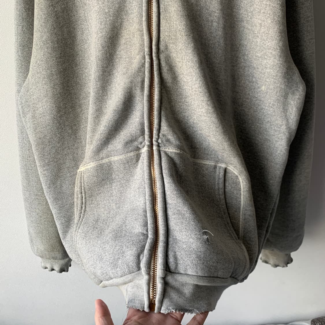 24fw 빈티지 스웻 후드집업 상품이미지5