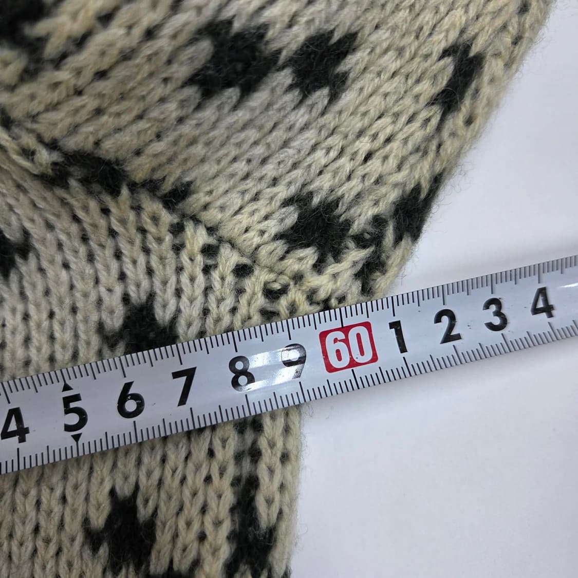 90s 툰드라 made in 캐나다 헤비울 코위찬 니트(M) 상품이미지9