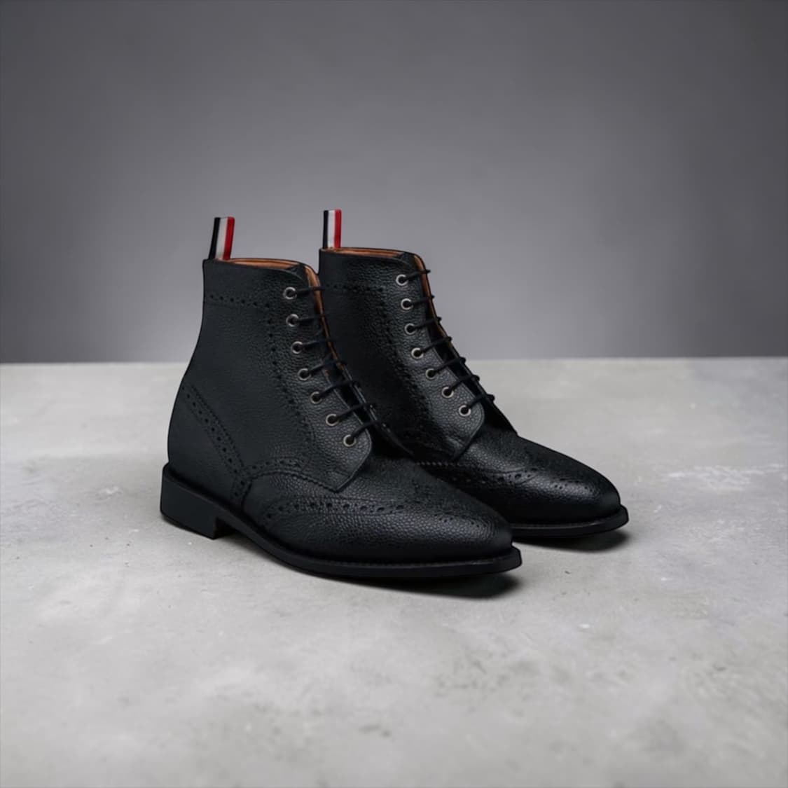 260~265/ 톰브라운 페블 그레인 레더 윙팁 부츠 상품이미지1