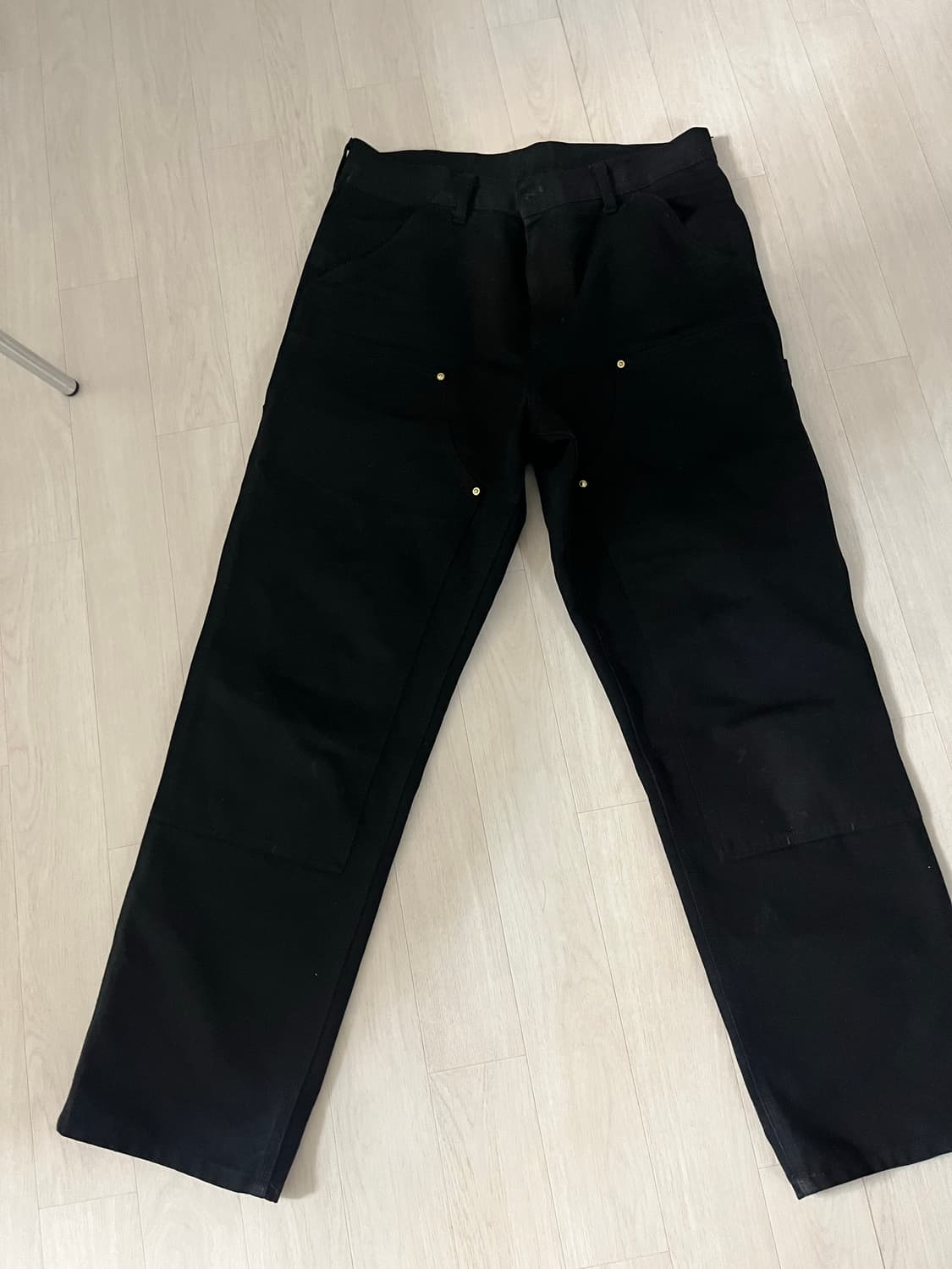 칼하트 더블니 팬츠 블랙 32x32 상품이미지1