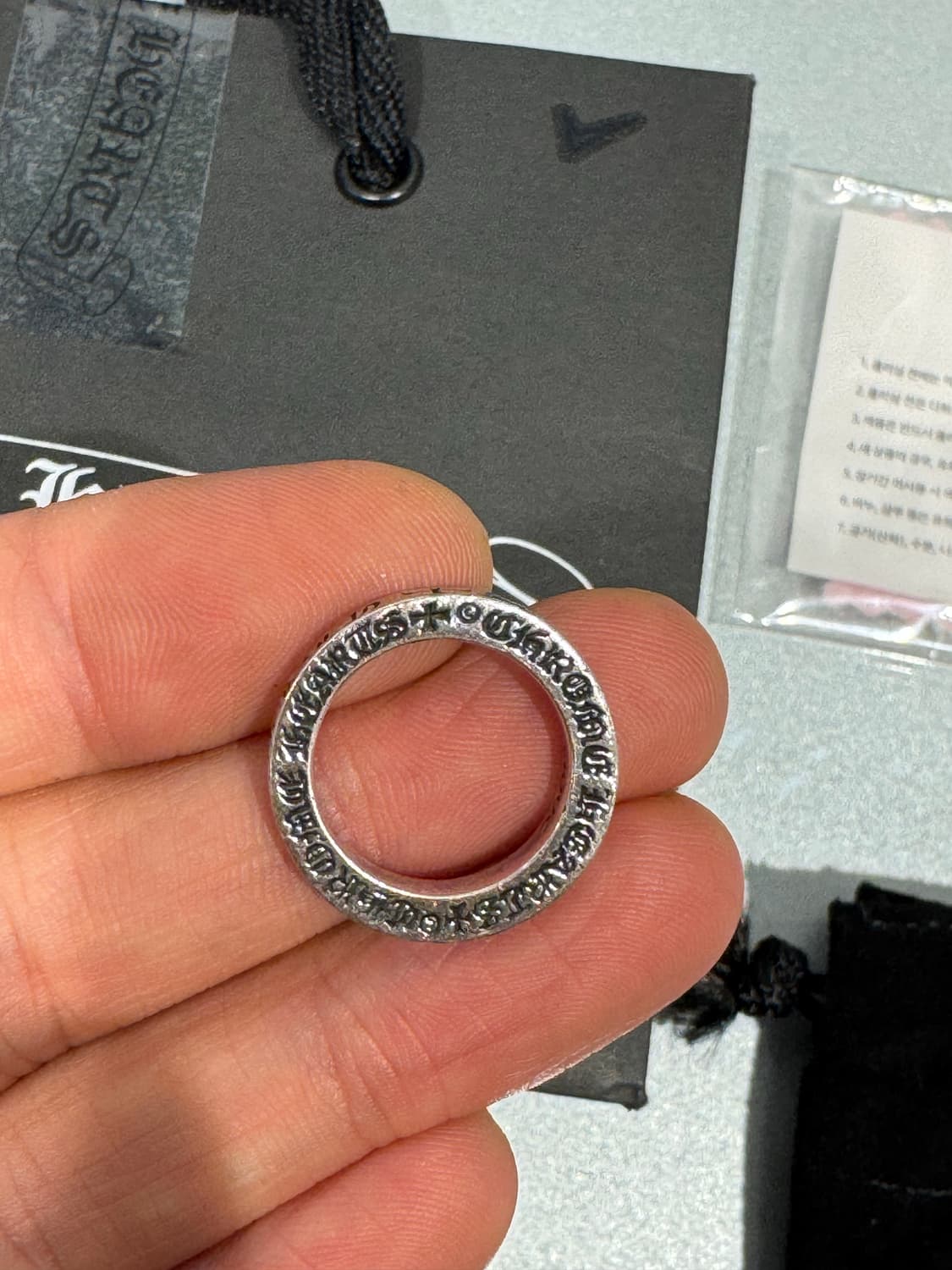 크롬하츠 퍽유링 us사이즈5.5호 상품이미지5