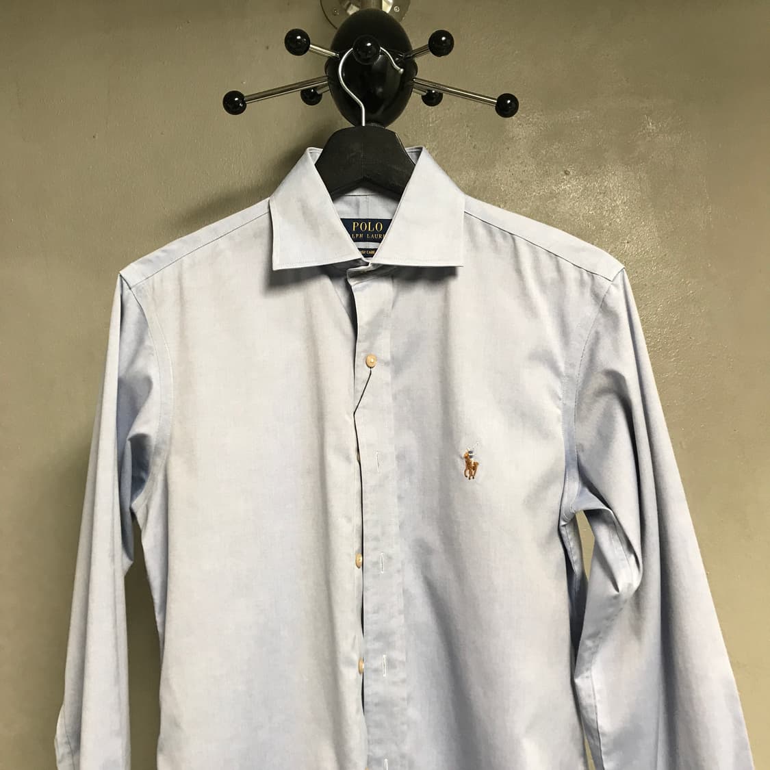 폴로 랄프로렌 솔리드 셔츠 블루 37 상품이미지2