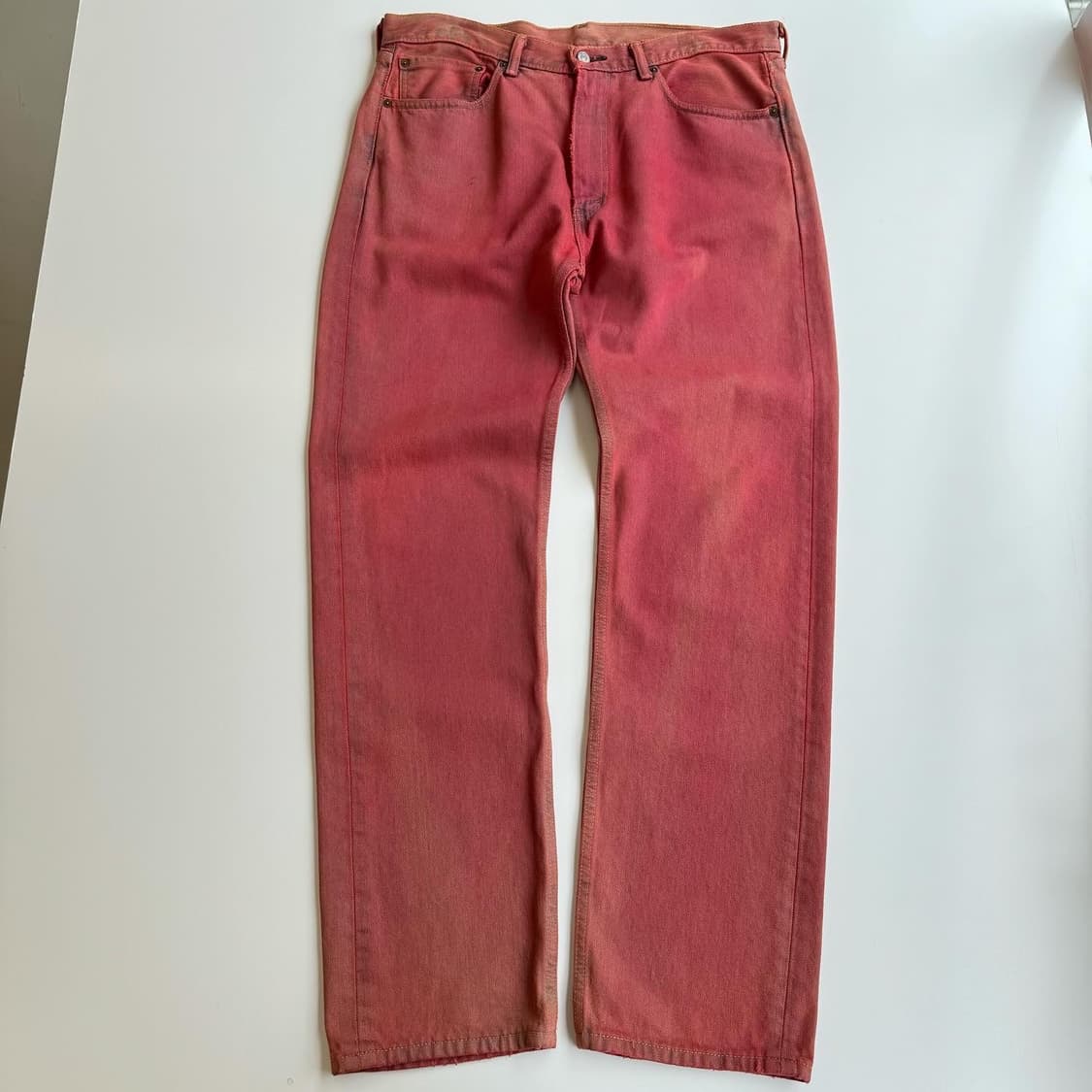Levis 505  리바이스 505 워시드 데님팬츠 상품이미지2
