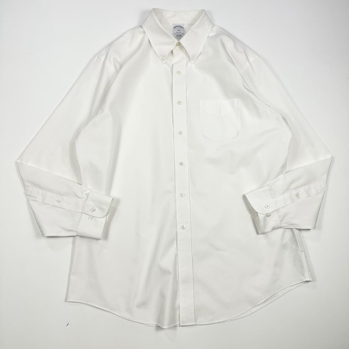 브룩스브라더스 클래식 솔리드셔츠 화이트 XL 상품이미지1