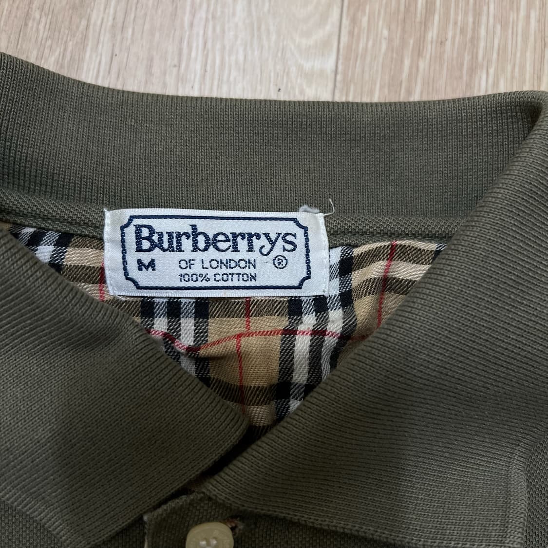 버버리 런던 노바체크 PK 긴팔 카라티 M/95  상품이미지5