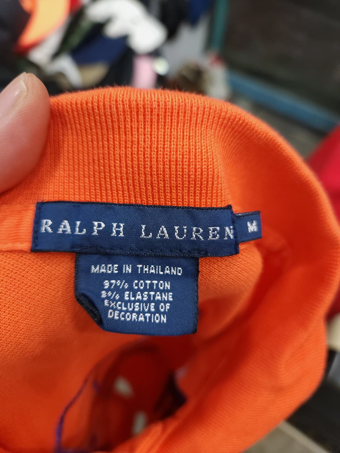 폴로 랄프로렌 오렌지 퍼플 빅포니 카라 긴팔티

 상품이미지5