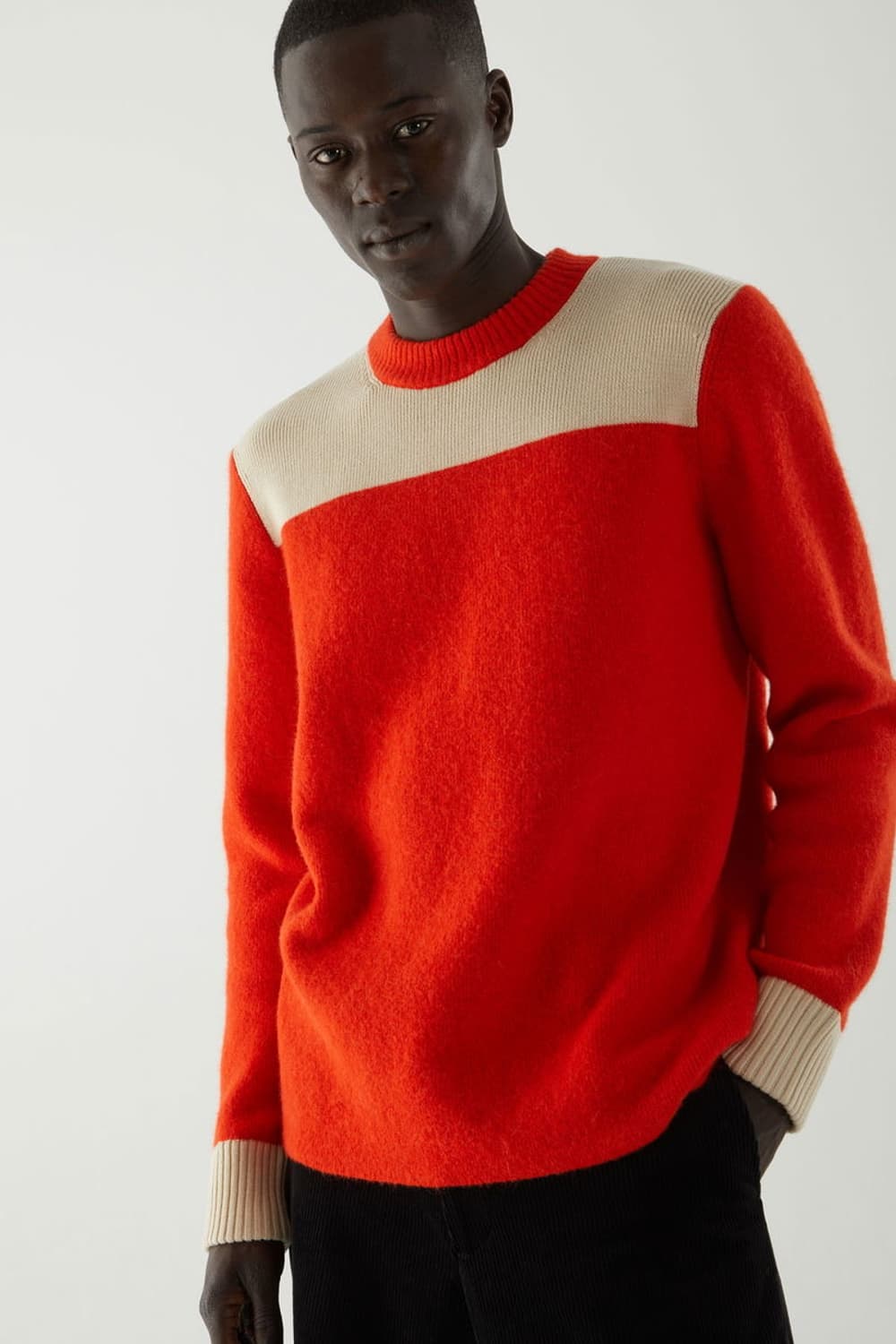 [COS 코스] 남성 컬러블록 니트 상품이미지1