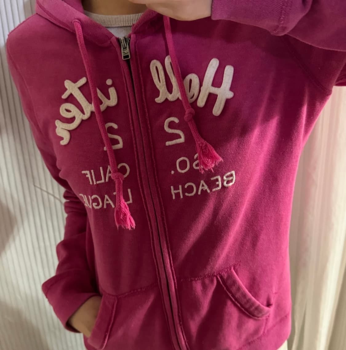 홀리스터 핑쿠 후드집업!! 상품이미지1