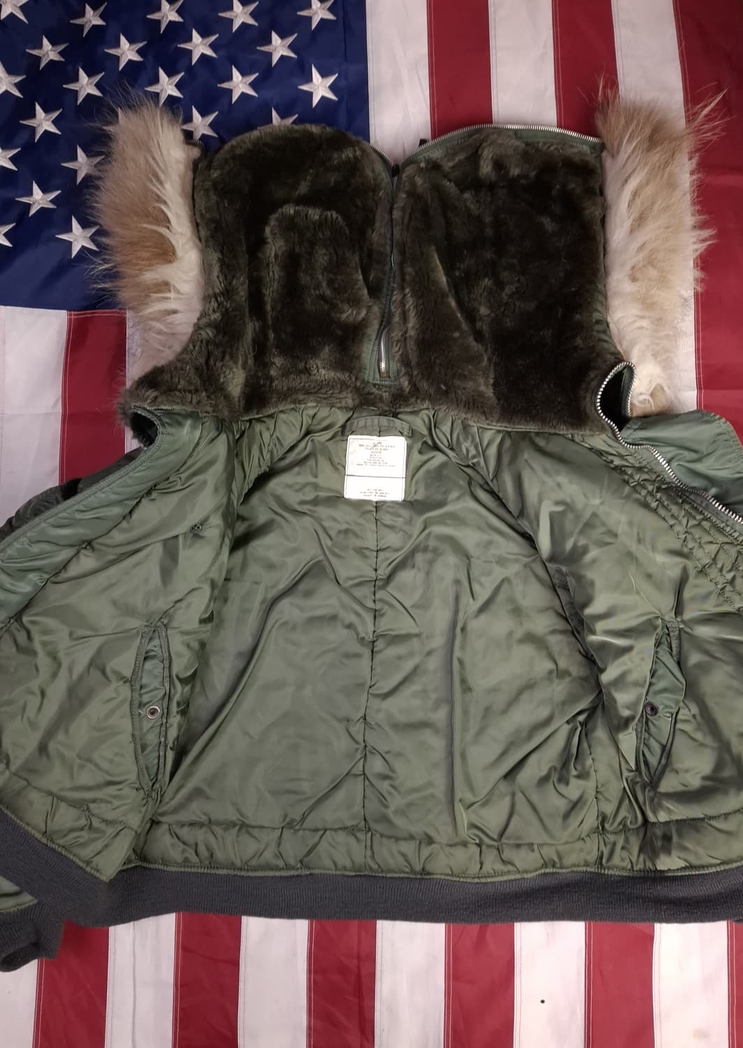 오리지날 90's 미공군 지급용 알파사 N-2B 항공자켓 상품이미지9