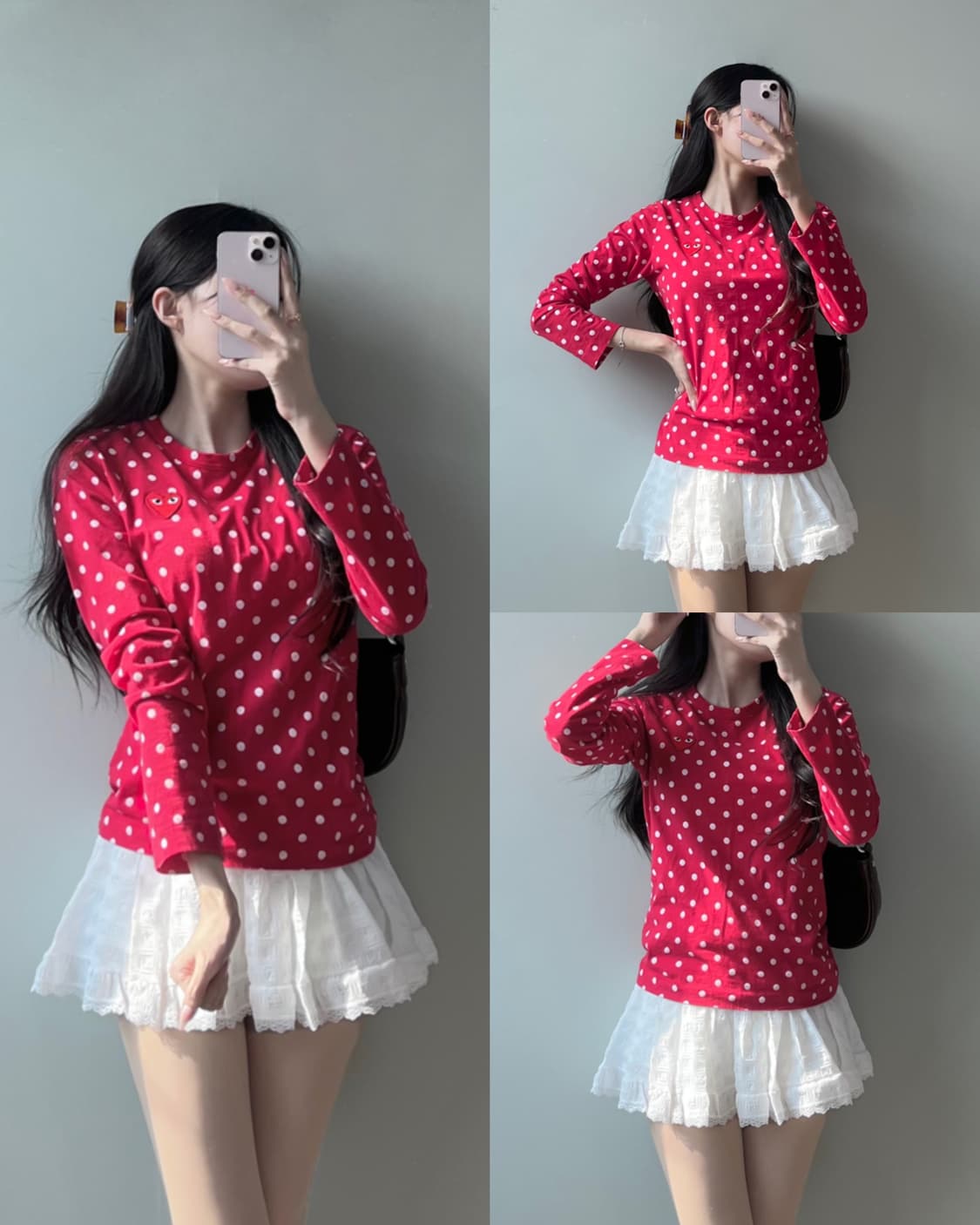 꼼데가르송 도트 롱슬리브 상품이미지1