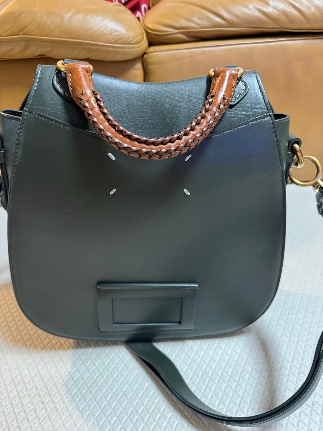 메종마르지엘라 브레이디드 탑핸들 새들백 상품이미지2