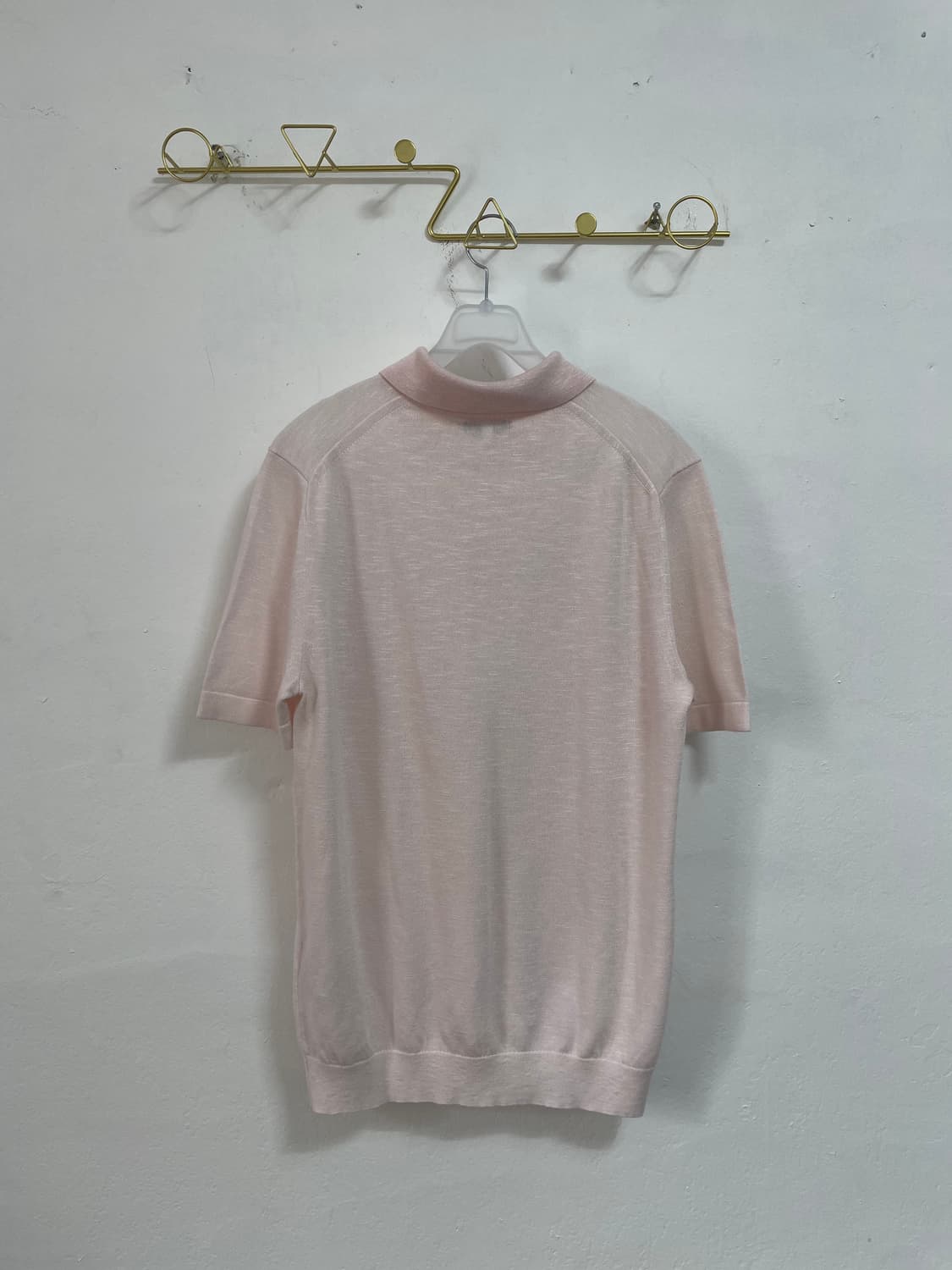 REISS 핑크 니트 반팔 티셔츠 S 상품이미지4