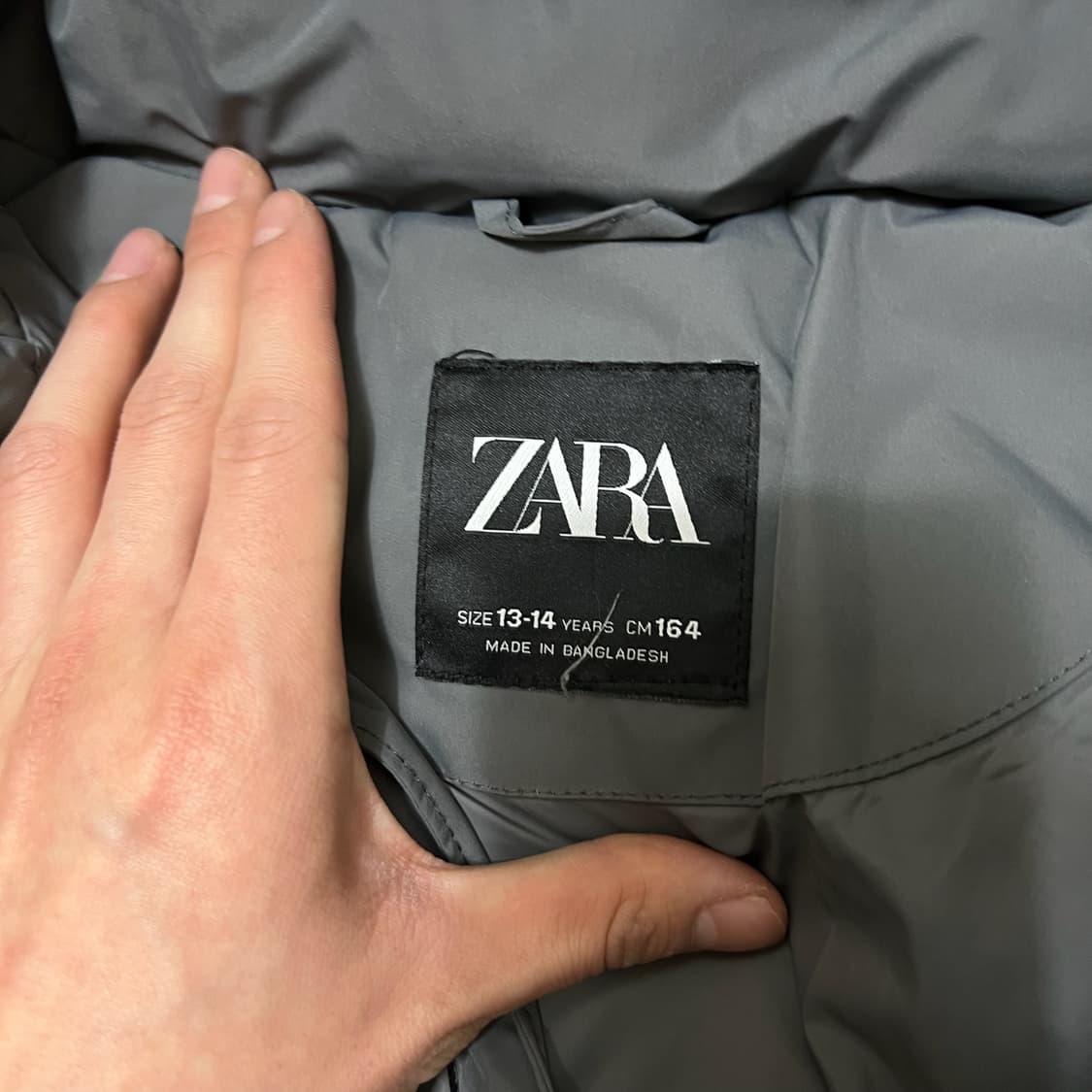 자라 키즈 후드 푸퍼 패딩 13-14세  상품이미지5