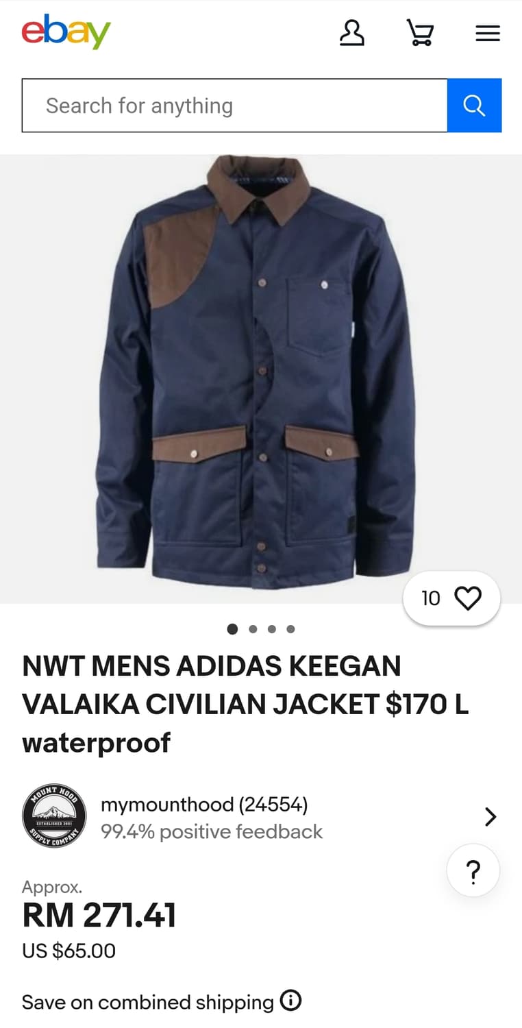 아디다스 보드복 100 가슴55 기장76 상품이미지2