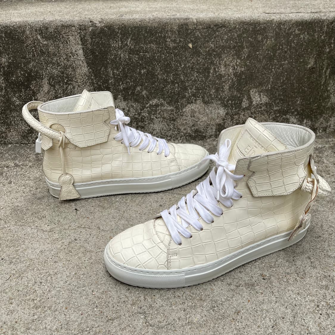 [42] Buscemi X En Noir 레더 하이탑 스니커즈 (270) 상품이미지4