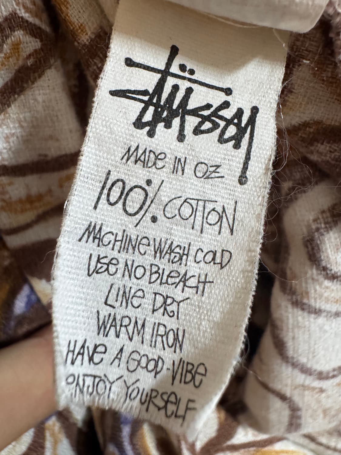 80’~90’ 빈티지 호주생산 Stussy 하와이안 셔츠 - L 상품이미지5