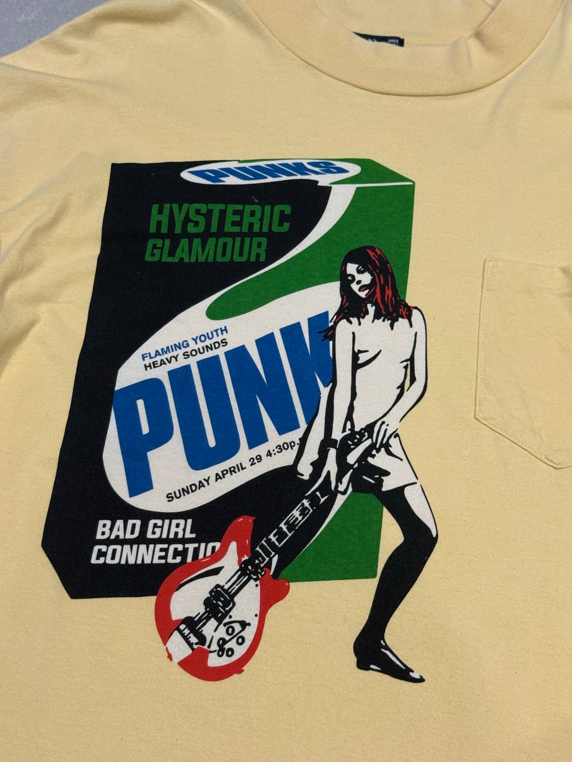 히스테릭 글래머 펑크 히스걸 포켓 롱슬리브 티셔츠 상품이미지2