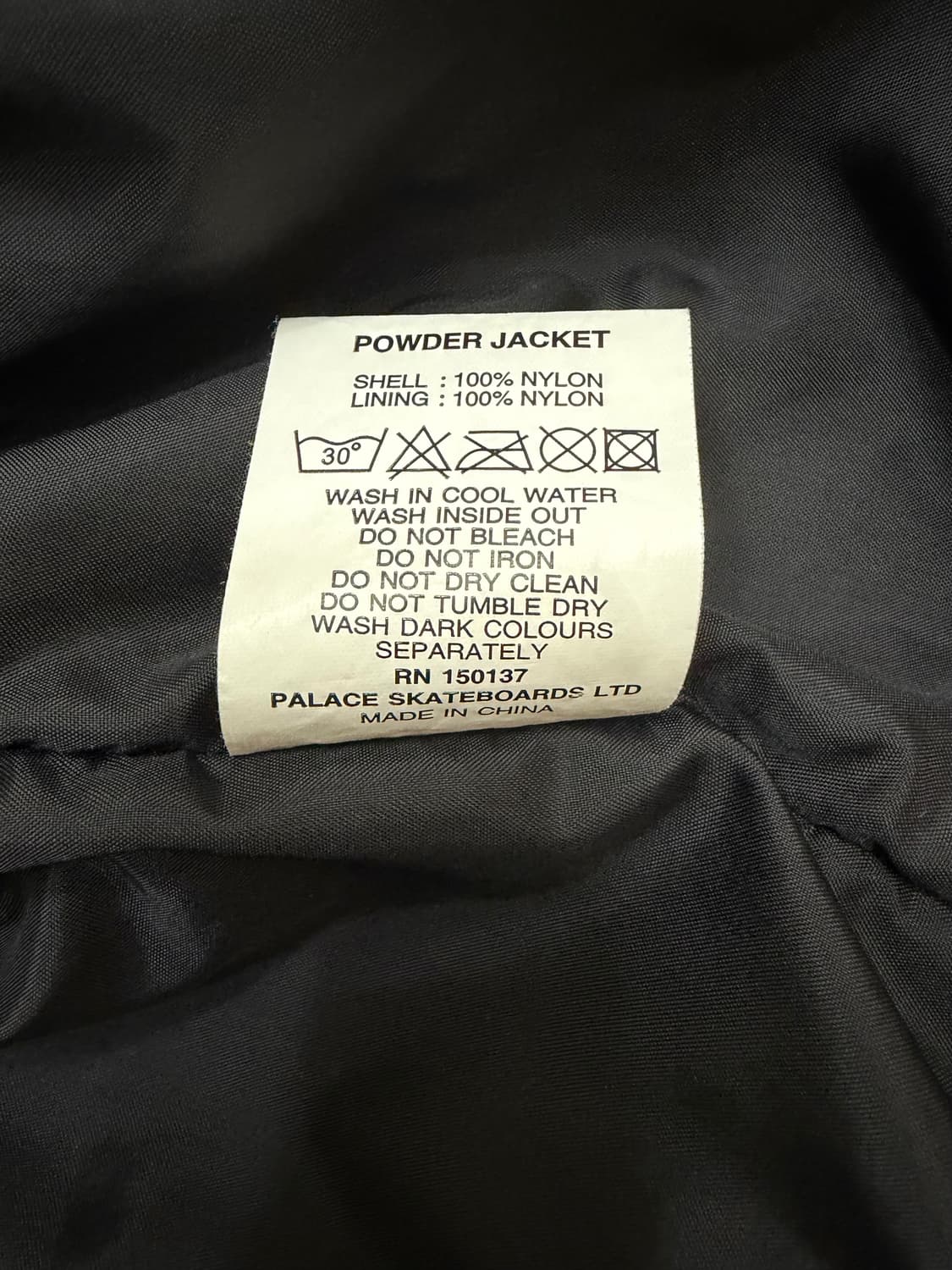 ( M 실측 사이즈 참고 ) 팔라스 파우더 자켓 블랙 그레이 22SS 상품이미지6