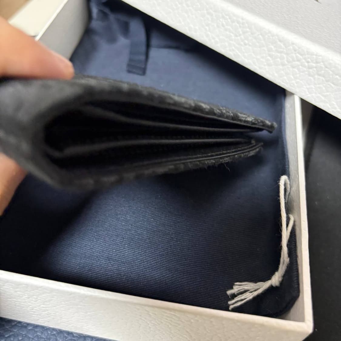 디올 오블리크 반지갑 블랙 풀박스 상품이미지3