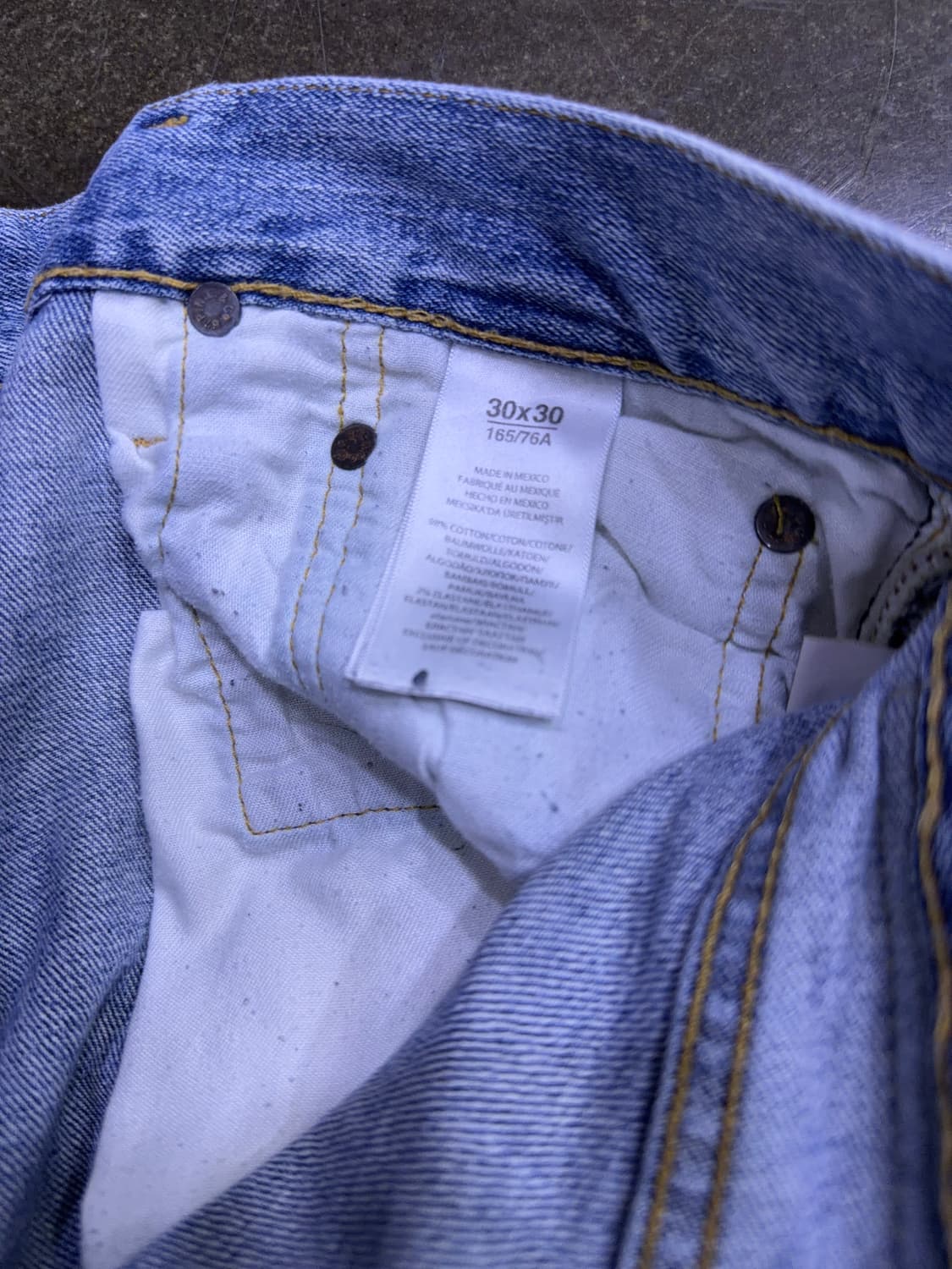 폴로 랄프로렌 설리반 슬림핏 연청 워싱 데님팬츠 청바지 30 상품이미지10