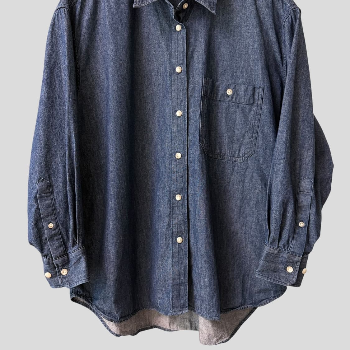 (여성S)유니클로U 오버사이즈 데님셔츠 상품이미지4