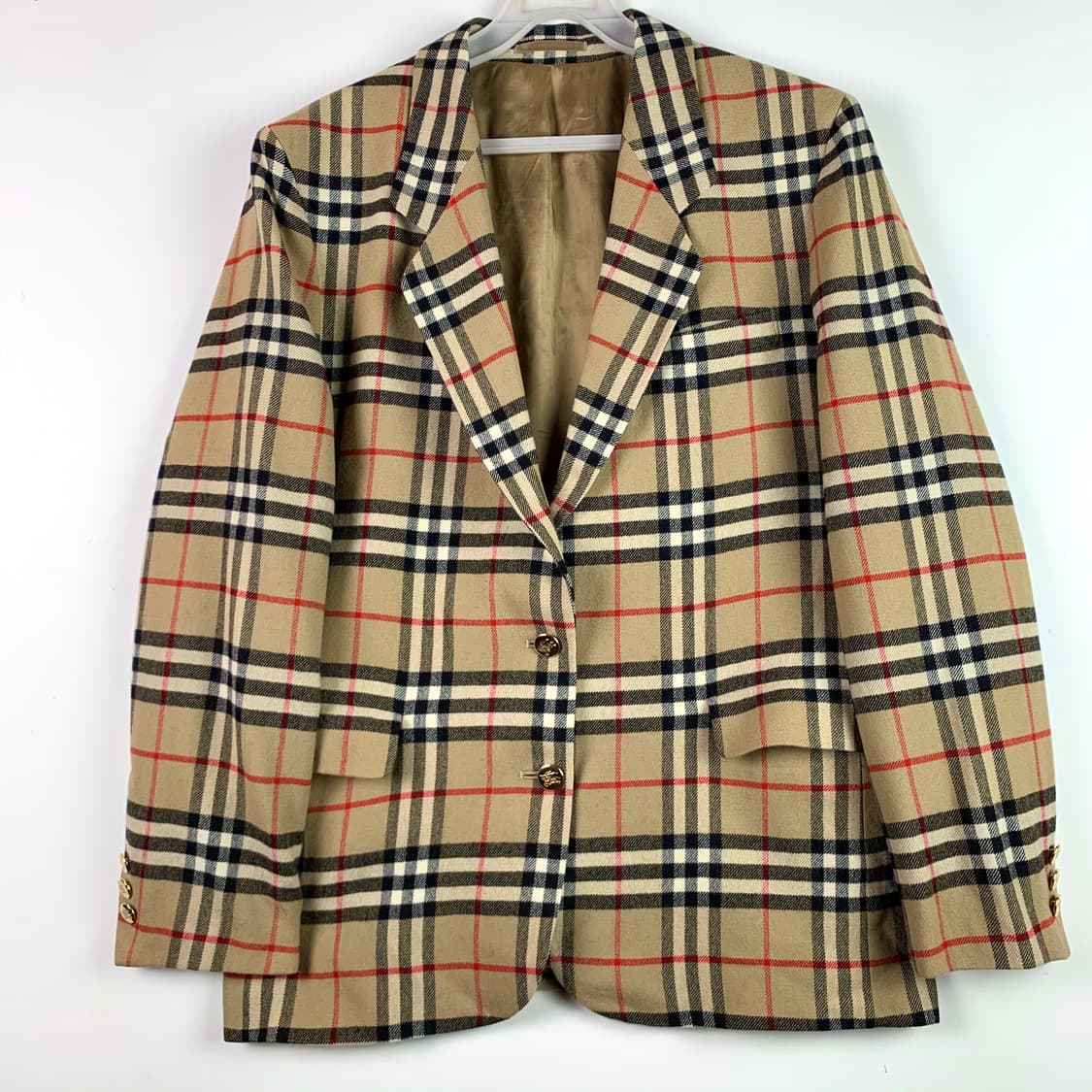 버버리 90s 오리지널 노바 체크 블레이져 상품이미지6