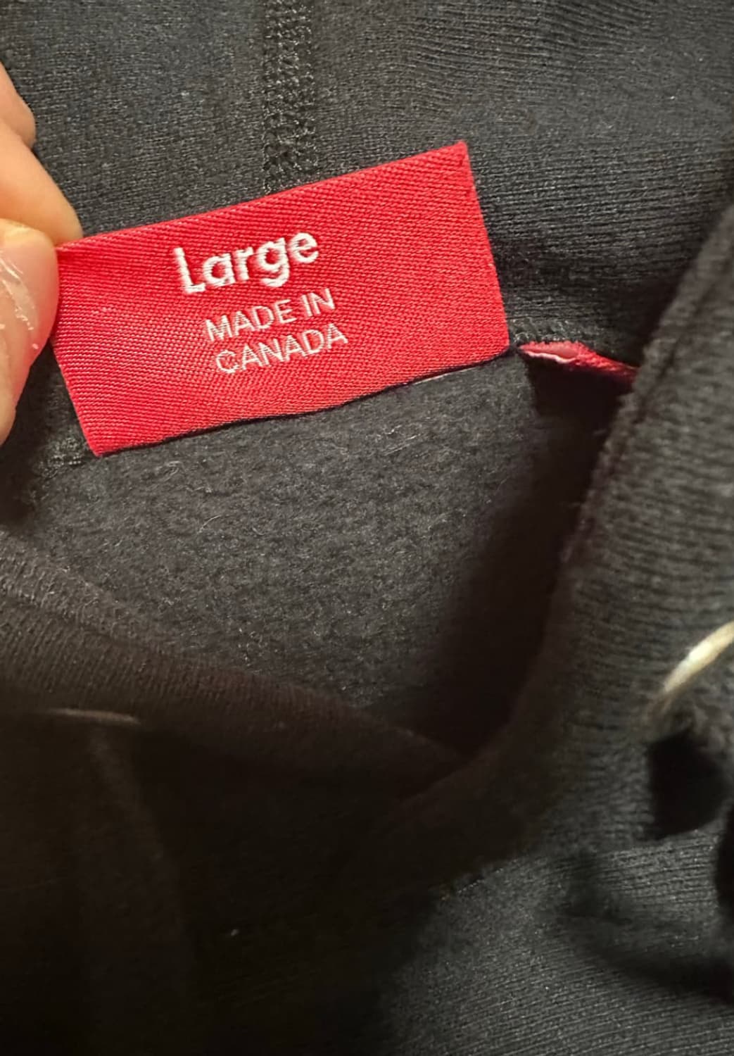 슈프림 글리터 아치로고 후드 블랙 상품이미지6