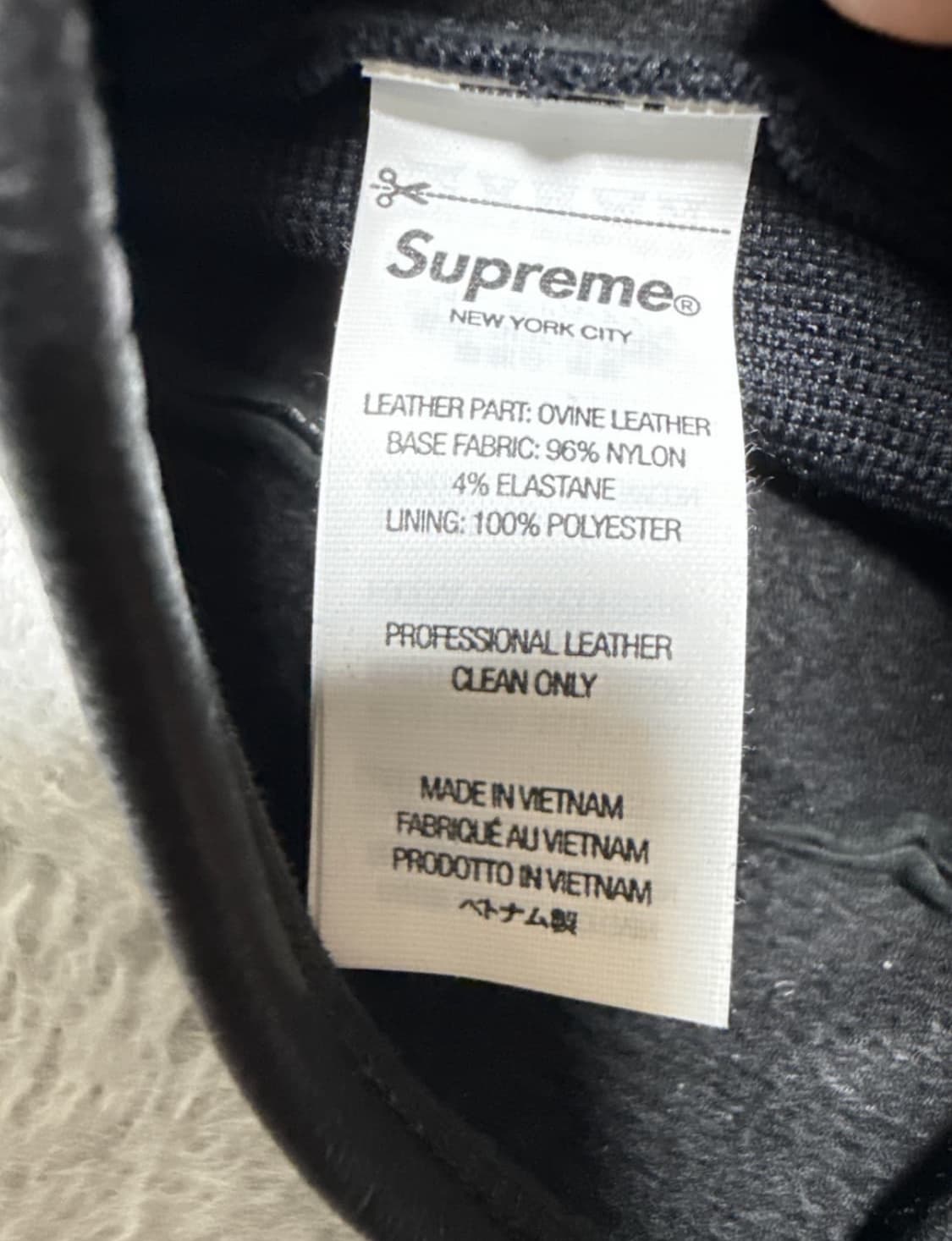 슈프림 x 넘버 나인 25FW 양가죽 미들핑거 글러브 블랙 상품이미지10