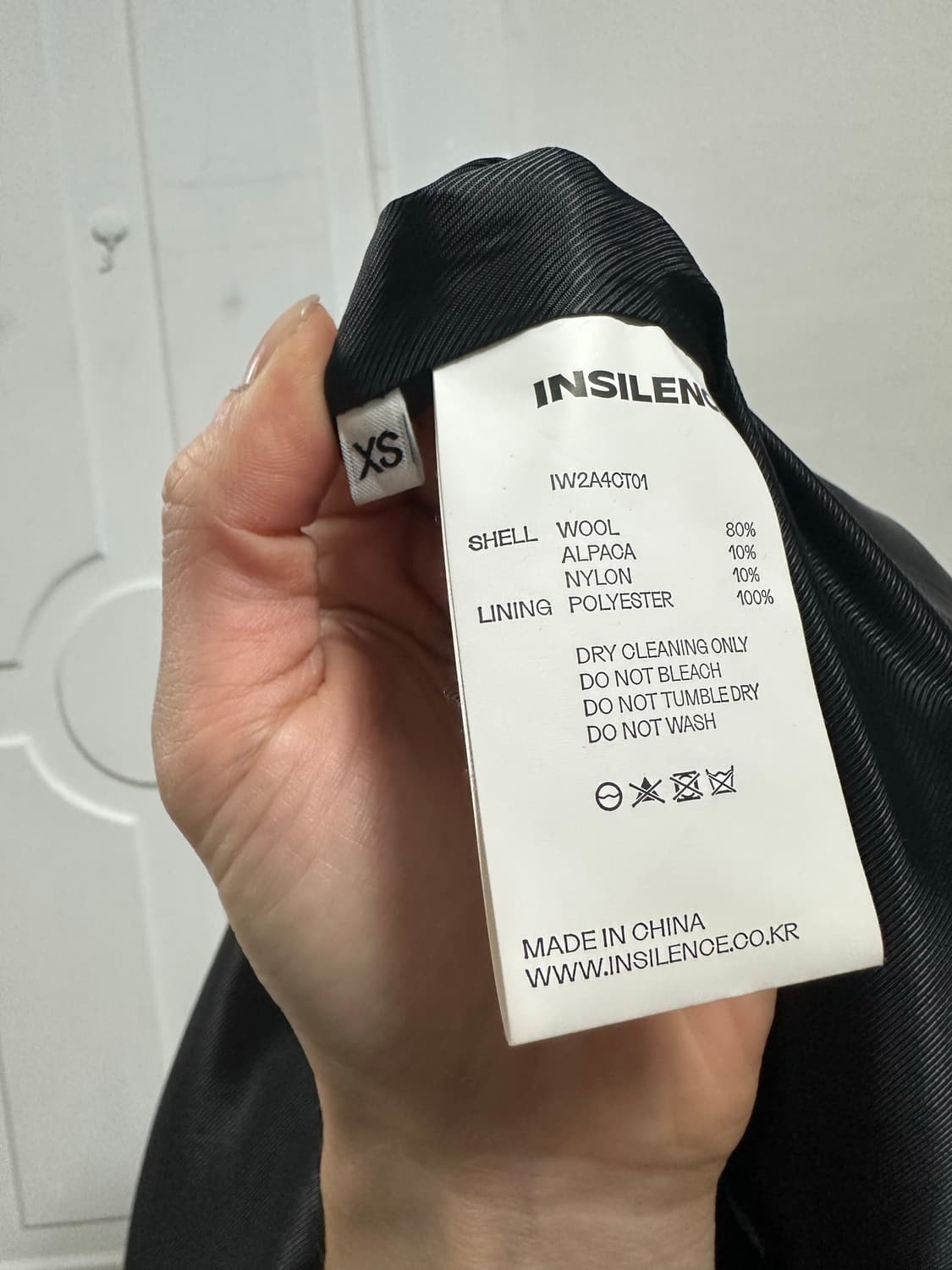 인사일런스 우먼 래글런 알파카 로브 코트 상품이미지4