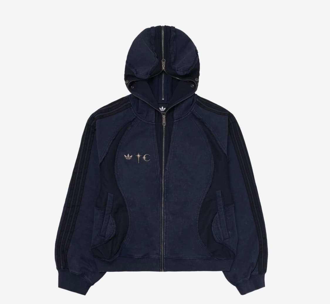 S) 떠그클럽 x 아디다스 후드집업 인디고 팝니다 상품이미지1