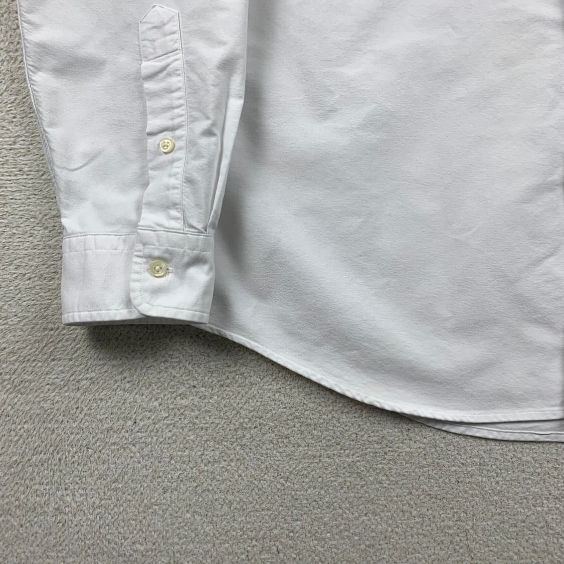 폴로 랄프로렌 포니로고 클래식핏 가먼트 다이 옥스포드 셔츠 화이트 상품이미지4