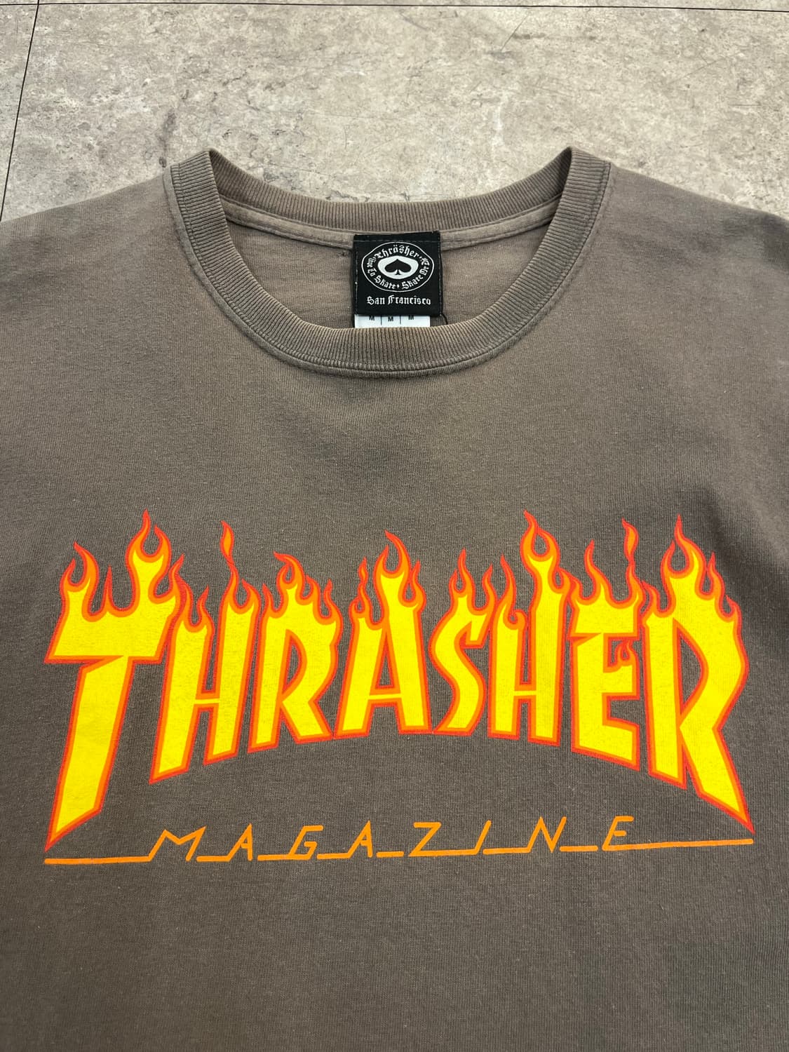 트레셔 로고 반팔티 브라운 M #csz3411 상품이미지5