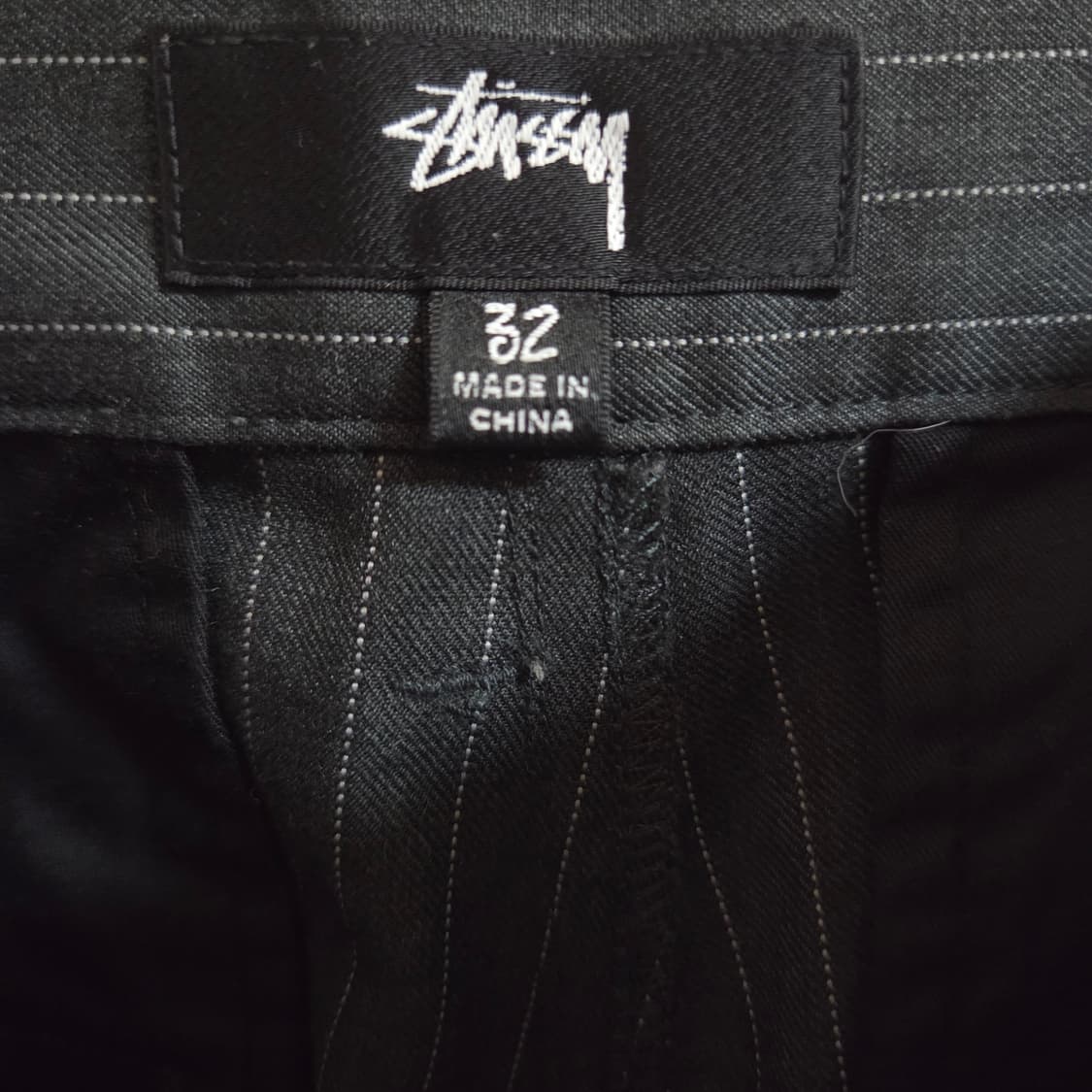 (32)  스투시 스트라이프 볼륨 플리츠 트라우저 팬츠 상품이미지5