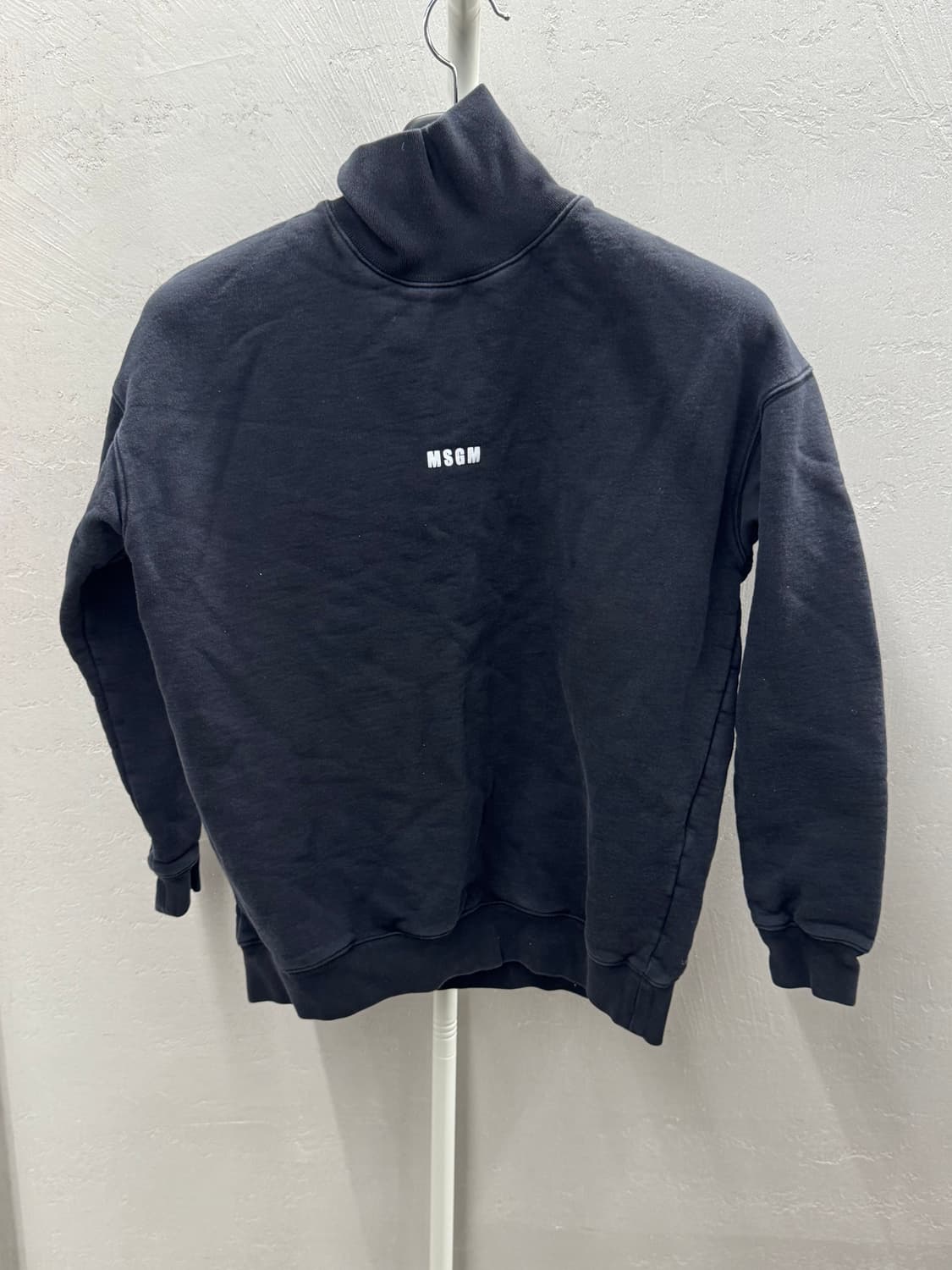 MSGM 터틀넥 맨투맨 블랙 S 상품이미지2