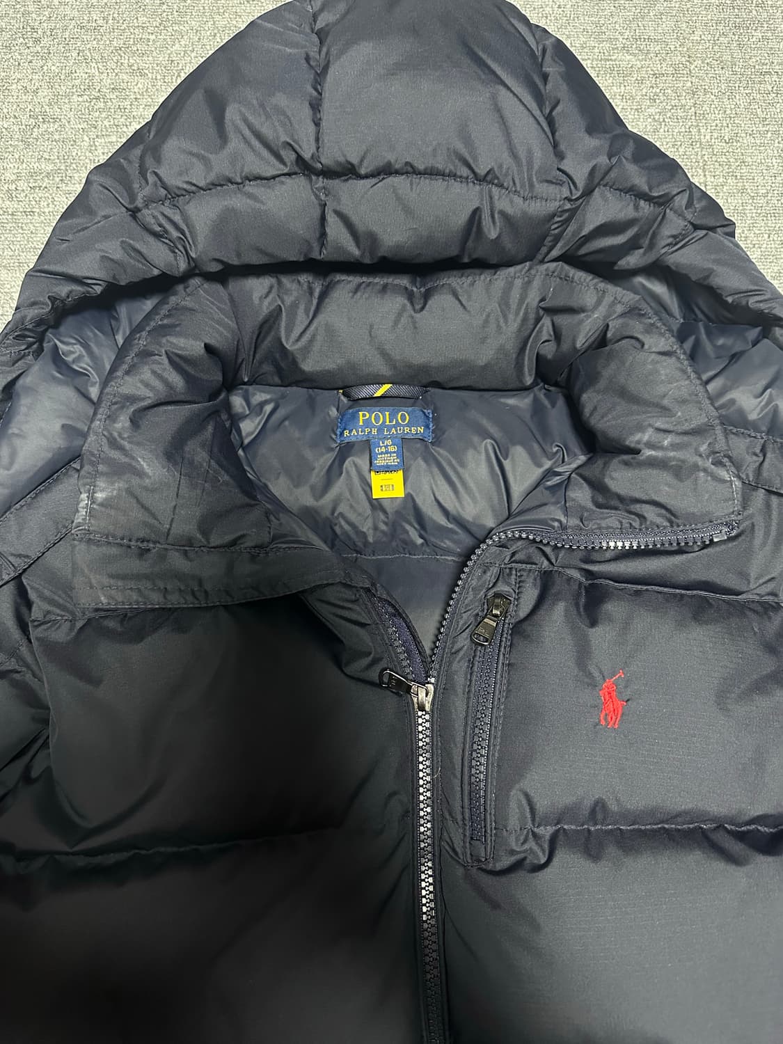 폴로 덕다운 패딩 점퍼 보이즈L 상품이미지3