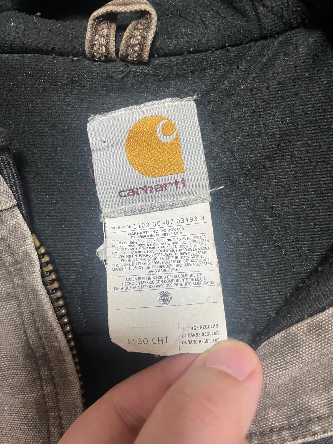 (XL)칼하트 J130 CHT 덕 액티브 자켓 상품이미지3