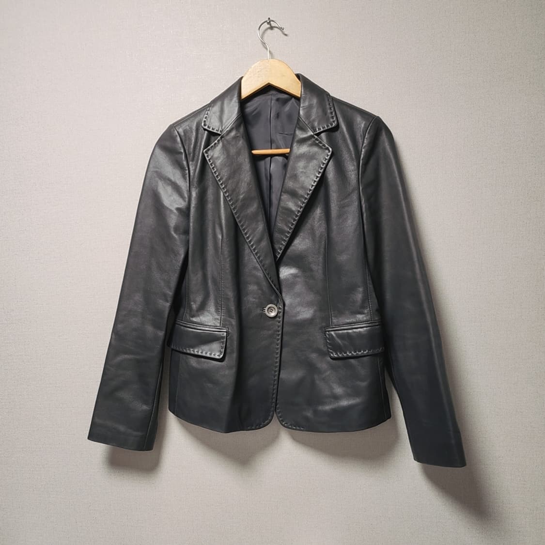 여성 양가죽 가죽자켓 66사이즈 상품이미지1