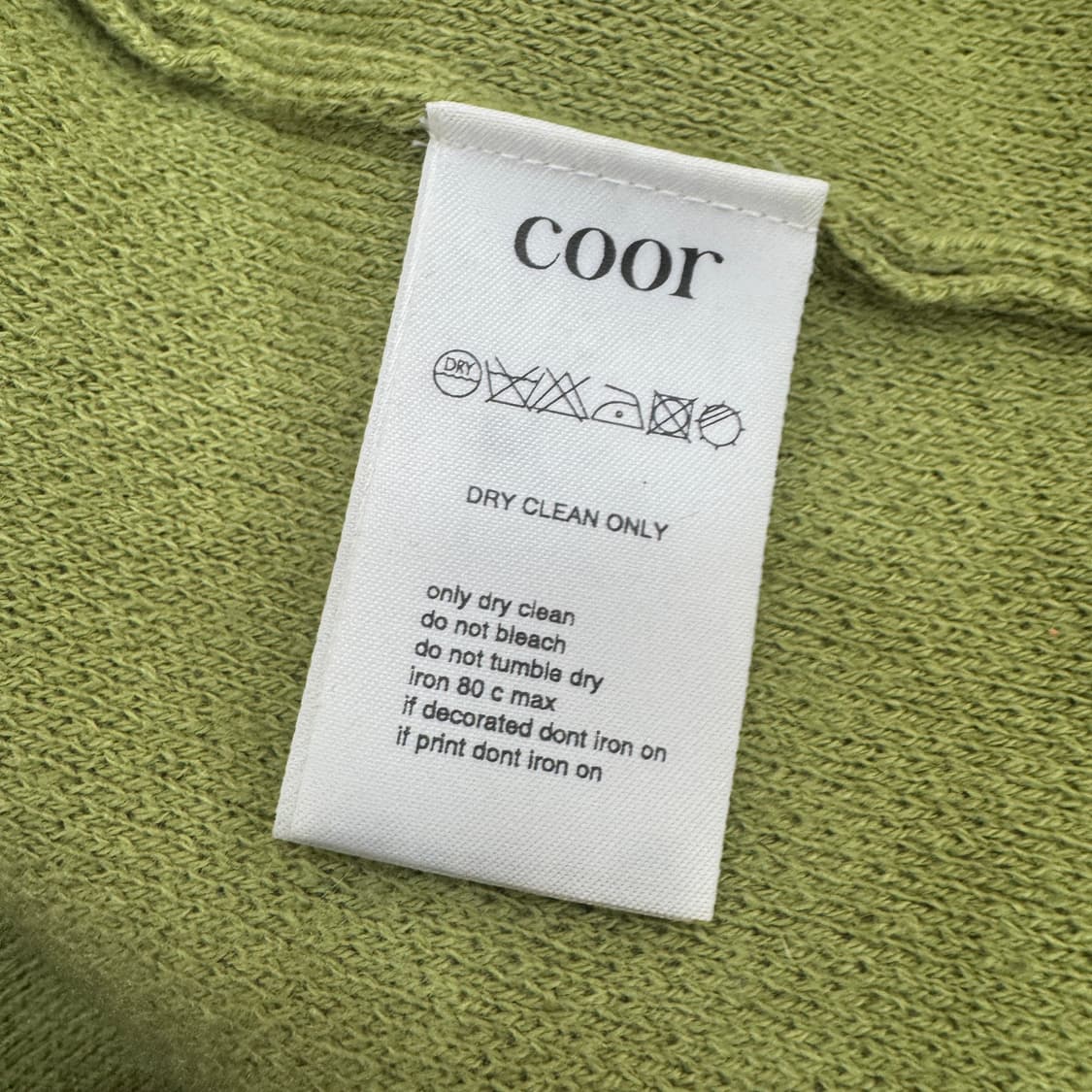 L coor 쿠어 탑필 캐시미어 아보카도 라운드 니트  상품이미지5