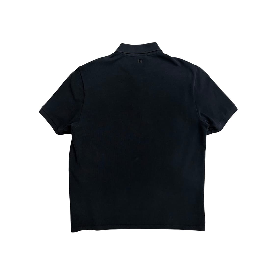 AMI 아미 블랙 반팔 카라 티셔츠 (XXL) 상품이미지2