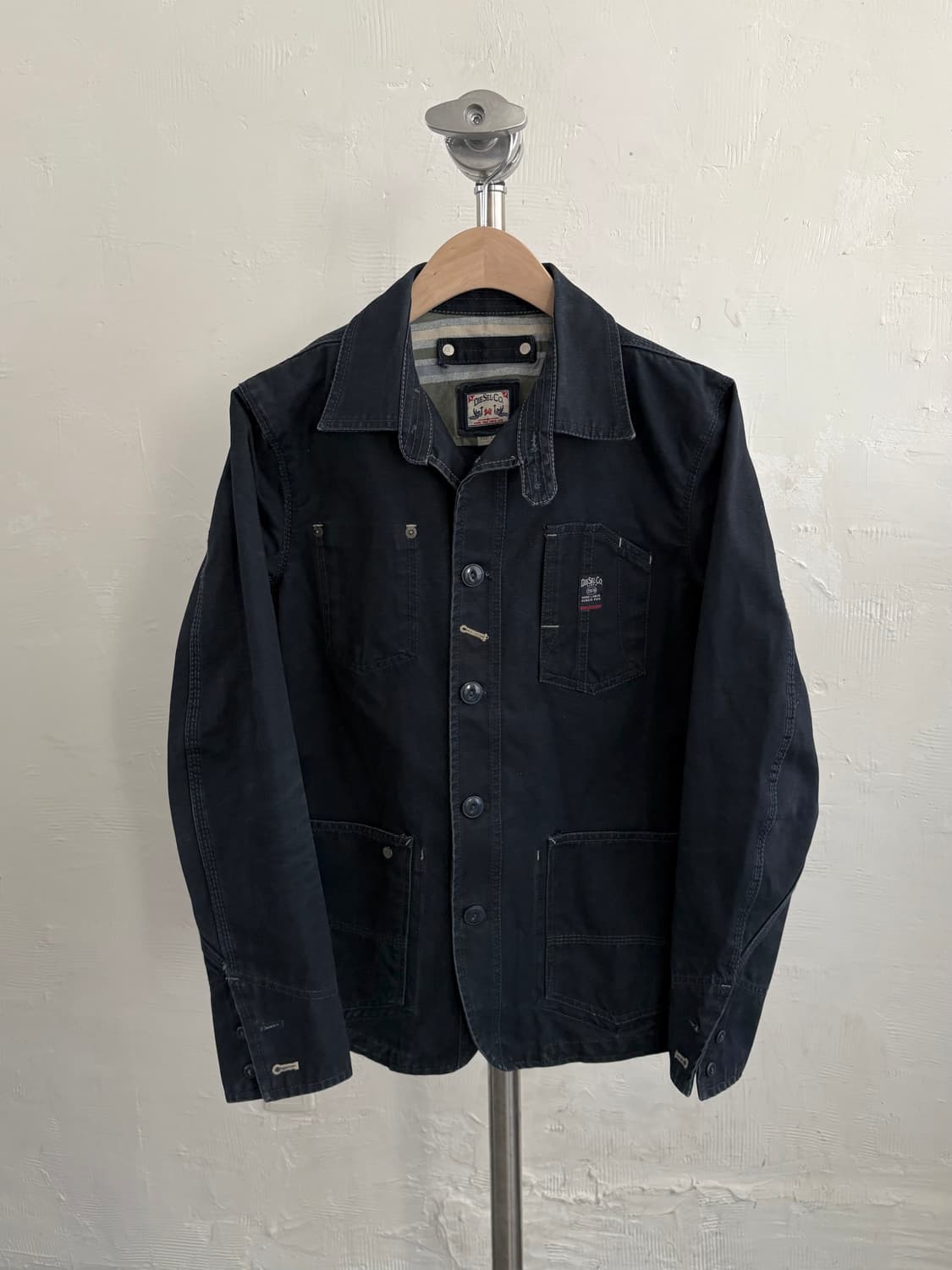 Diesel 디젤 다크네이비 캔버스 워크 자켓 상품이미지1