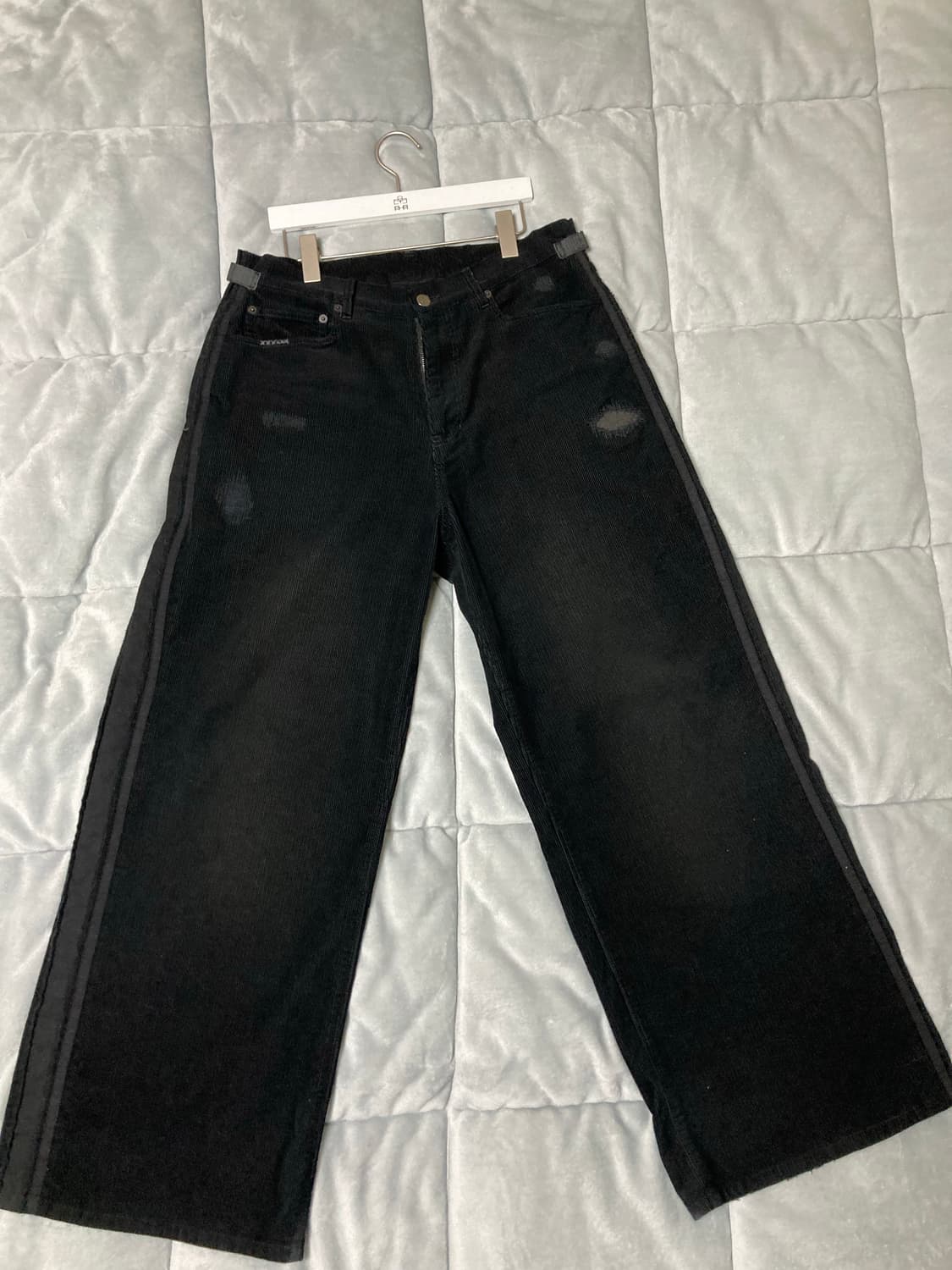 [3]폴리테루 리빌드 코듀로이 고시마 팬츠 블랙+브라운 페이디드 상품이미지2