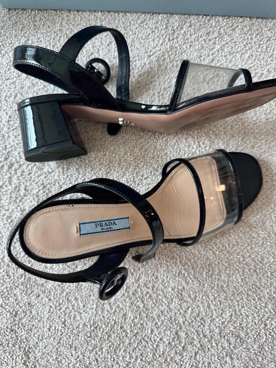 Prada Ciabatte Clear Sandals 프라다 샌들 상품이미지1