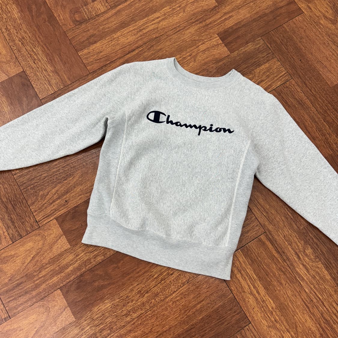 M 재팬 챔피온 블루택 리버스위브 맨투맨 티셔츠(안감 기모) 상품이미지2