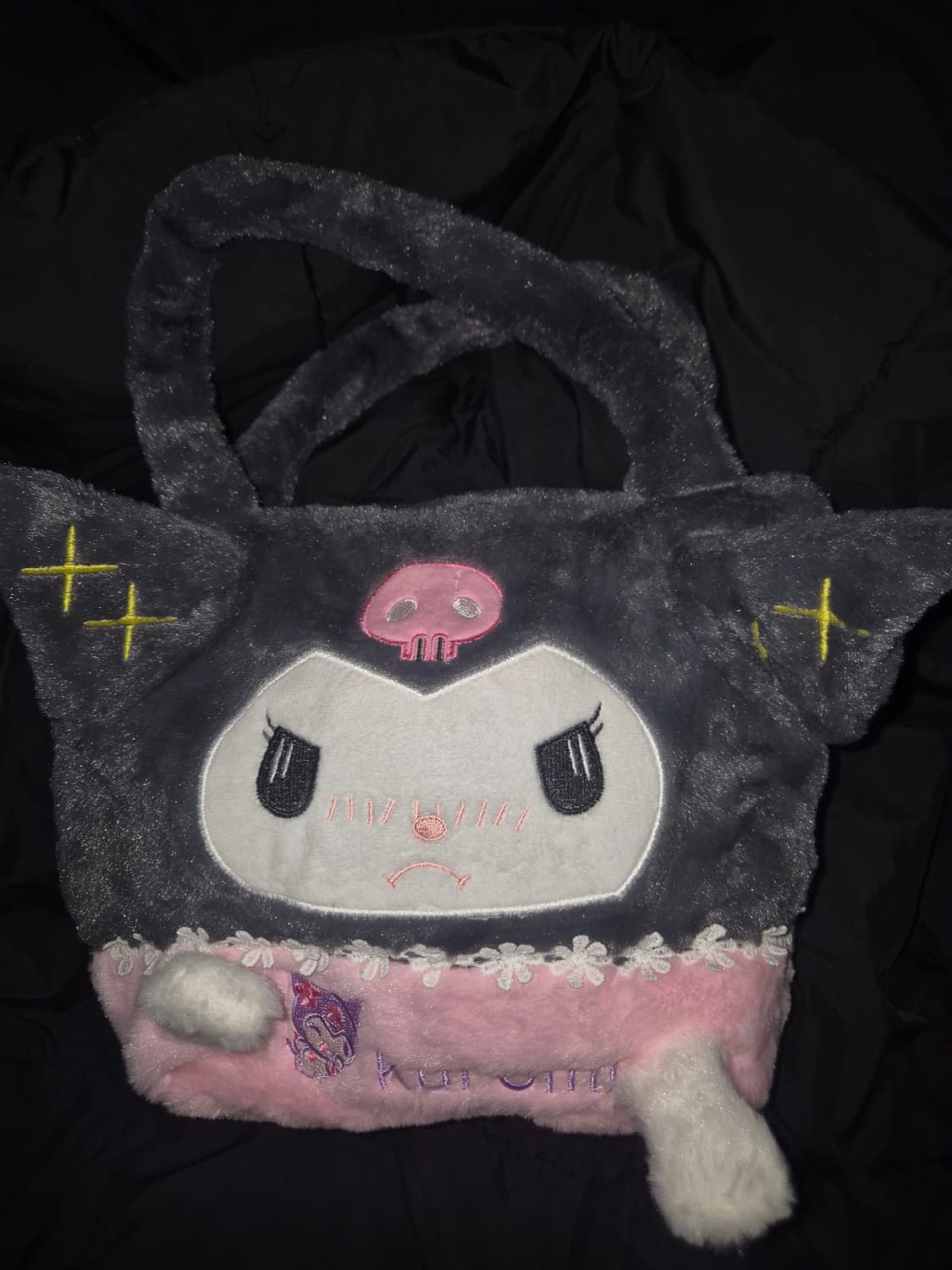 쿠로미 퍼 토트백 상품이미지1