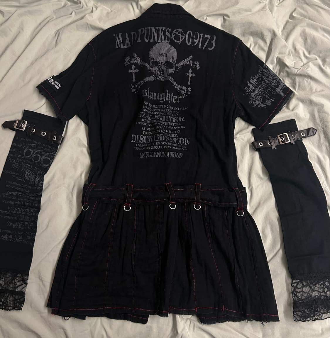 매드펑크 셔츠 원피스 상품이미지7