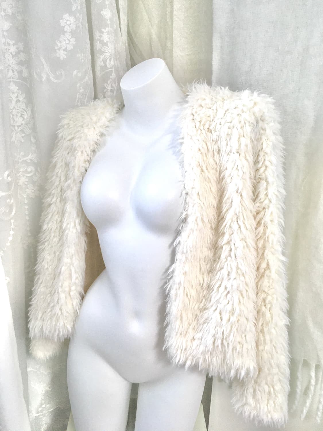 아이보리 퍼자켓 가디건  상품이미지8