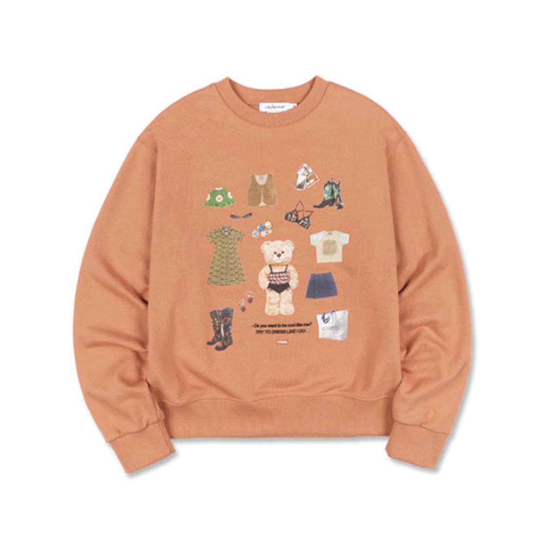 시티브리즈(CTBRZ) 셀럽 베어 맨투맨티 프리사이즈 상품이미지1