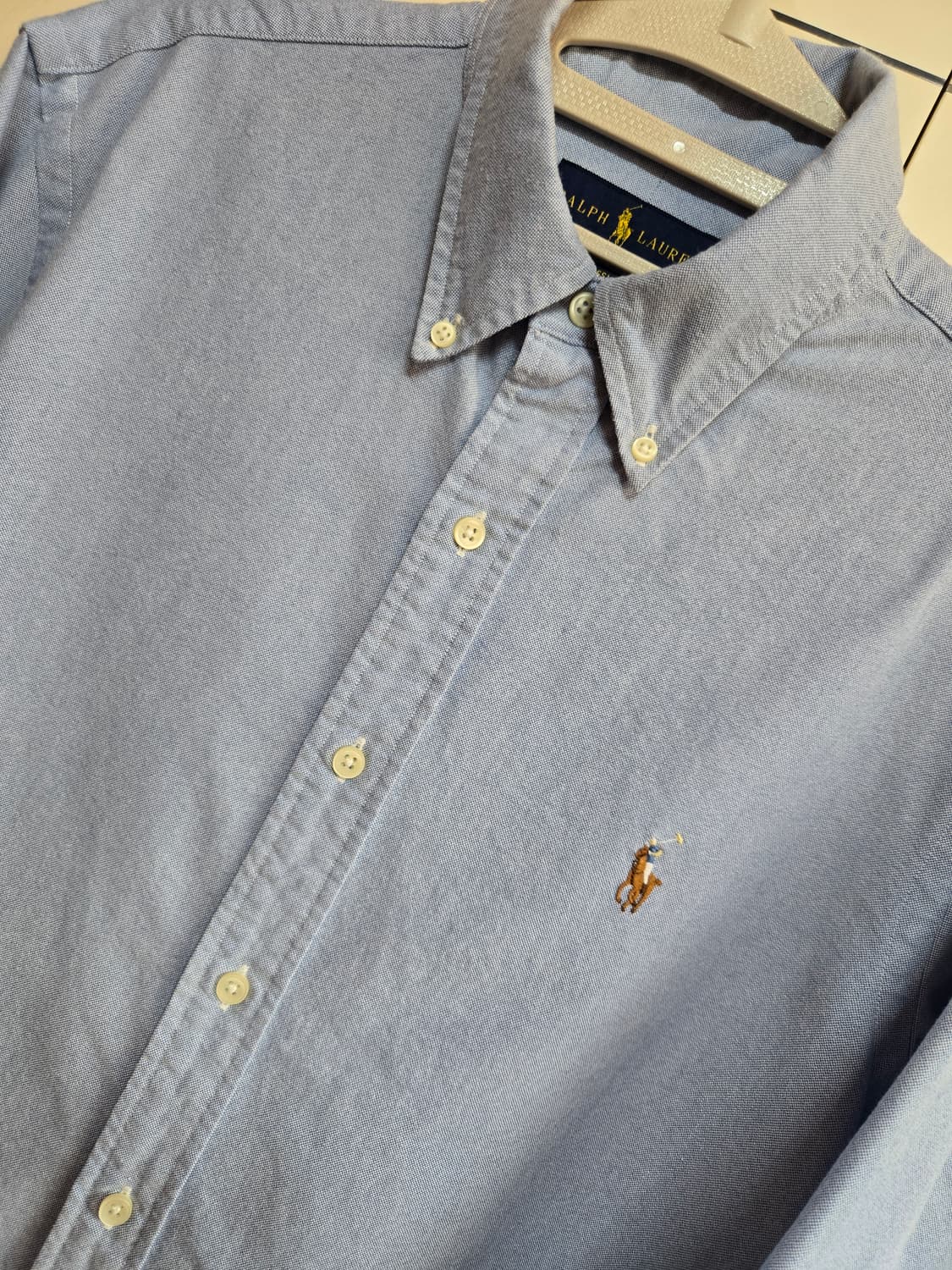 폴로 랄프로렌 클레식핏 신형 연블루 옥스포드 셔츠 상품이미지2