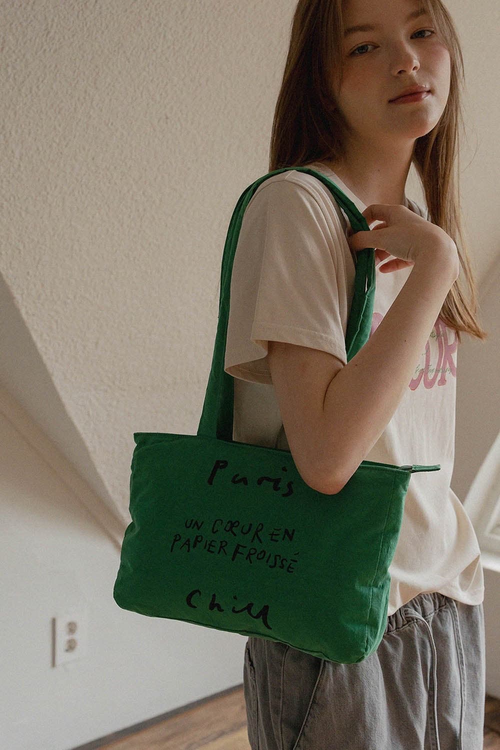 호텔파리칠 페이퍼 허트 푸퍼백 상품이미지2